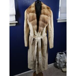 Stunning Laser Sheared Female Mink & Stone Marten Sable Fur Coat Jacket